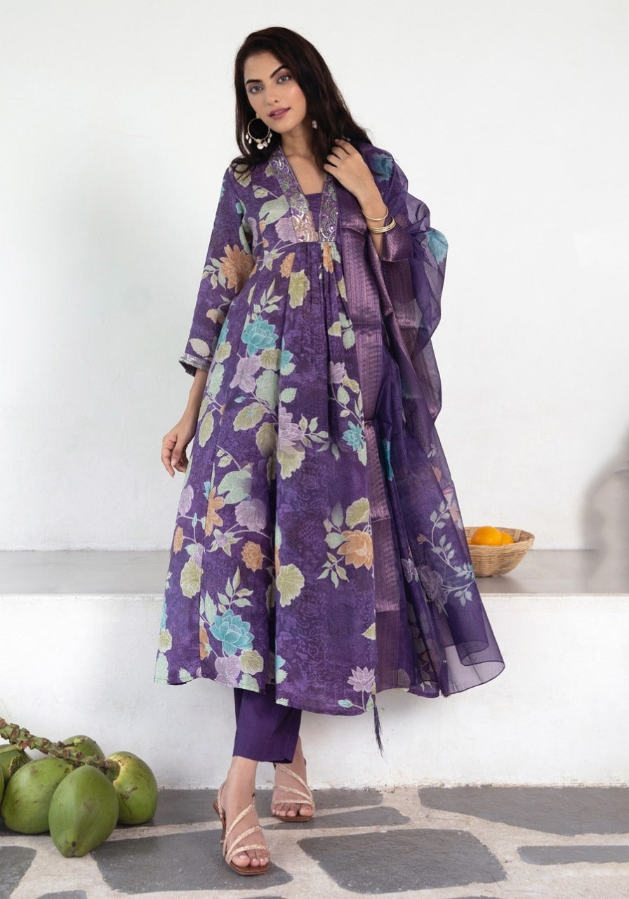 Floral Printed Kurti pant