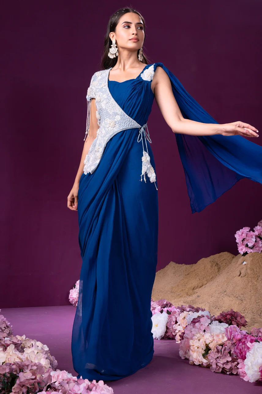 Glamour-Pre Draped Saree