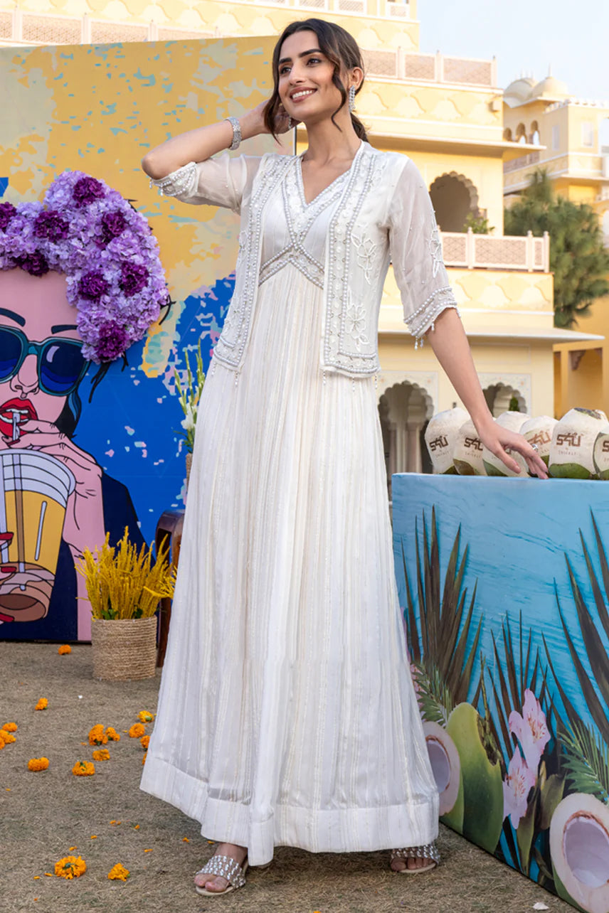 Love For White-Anarkali